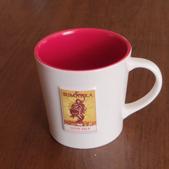 Starbucks Sumatra Extra Bold Tiger Stamp Coffee Mug Cup 2006 - Asia Pacific 16oz - Picture 1 of 10